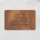 Vintage winery bottled wine glass design visitekaartje (Achterkant)