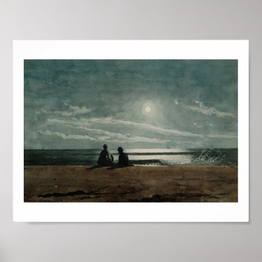 Vintage Winslow Homer Moonlight Poster (Voorkant)