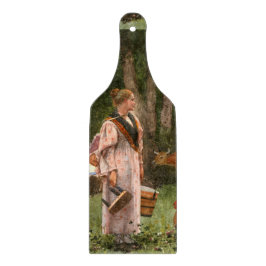 Vintage Winslow homer The Milk Maid Snijplank