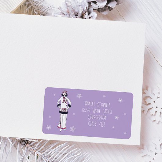 Vintage Winter Fashion Etiket