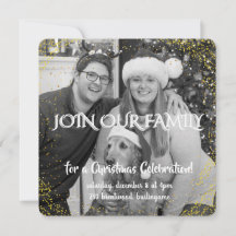 Vintage Winter Kerst Elegantie Gepersonaliseerd