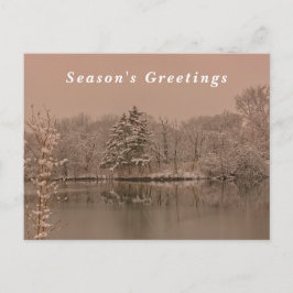 Vintage Winter Photography Season's Greetings Feestdagenkaart