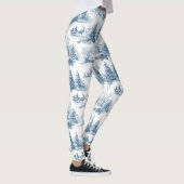 Vintage Winter Toile de Jouy - Classic Christmas Leggings (Rechts)