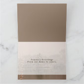 Vintage Winter Wonderland Personalized Holiday Kaart (Binnen)