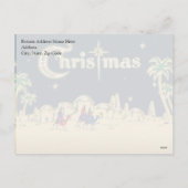 Vintage Wisemen/Woestijnkerst Feestdagenkaart (Achterkant)