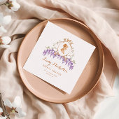 Vintage Wisteria Bloemige Regency Bruidsmeisjesfee Servet