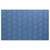 Vintage wit anker zeevaartmonogram stof (Fat Quarter)