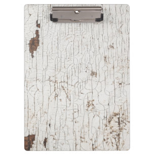 Vintage Wit Geschilderd Hout Klembord
