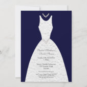 Vintage Wit-Vrijgezellenfeest marinedress Kaart (Achterkant)