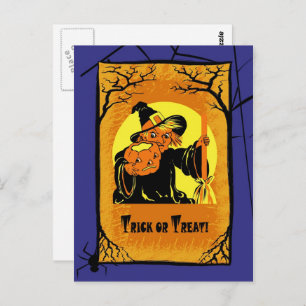Vintage Witch Halloween Briefkaarten