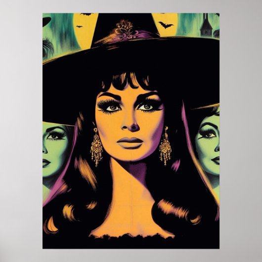 Vintage Witch Poster (Voorkant)