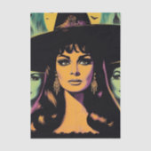 Vintage Witch Tissuepapier (Voorkant)