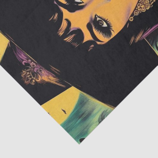 Vintage Witch Tissuepapier (Detail)