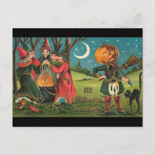 Vintage Witches Briefkaart