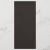 Vintage Witchy Floral Wedding Menu Card (Achterkant)