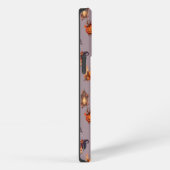 Vintage Witchy Halloween Pumpkins & Ravens Pattern iPhone Hoesje (Rechterkant)