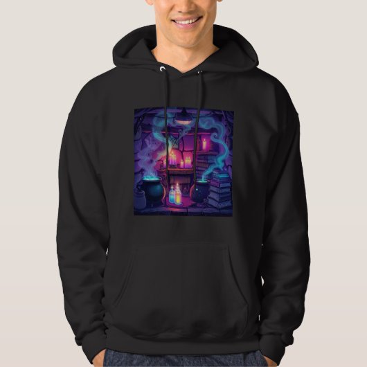 Vintage Witchy Potion Lab Hoodie (Voorkant)