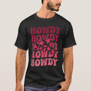 Vintage Witte Howdy Rodeo Westers Landelijk Zuiden T-shirt