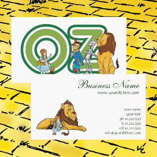 Vintage Wizard of Oz, Dorothy en Toto met Leeuw Visitekaartje