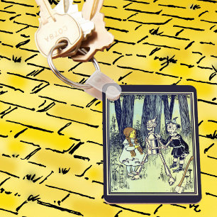 Vintage Wizard of Oz, Dorothy ontmoet de Tinman Sleutelhanger