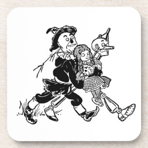 Vintage Wizard of Oz Dorothy Slapend met Papavers Bier Onderzetter