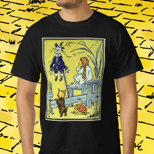 Vintage Wizard of Oz, Dorothy Toto ontmoet Vogelve T-shirt