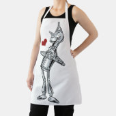 Vintage Wizard of Oz, Tinman Gelukkig glimlach hee Schort (Insitu)