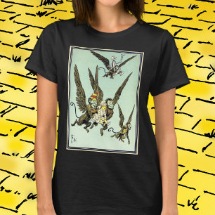 Vintage Wizard of Oz, Vliegende apen met Dorothy T-shirt