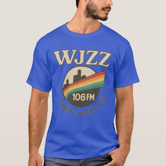 Vintage WJZZ 106 FM T-shirt (Voorkant)