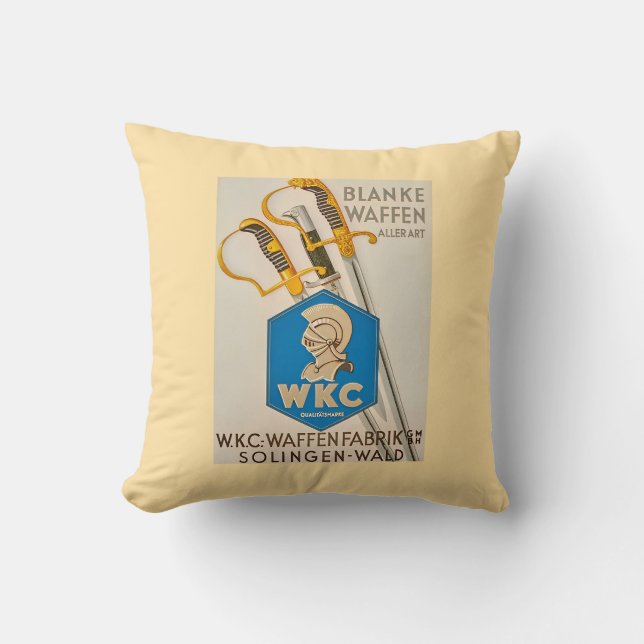 Vintage WKC Solingen  Kussen (Voorkant)