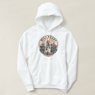 Vintage Woestijn Berg Avonturen Badge Hoodie