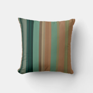 Vintage woestijnstrepen in turquoise, terracotta e kussen