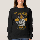 Vintage Wolf in Yosemite Wilderness Trui (Voorkant)