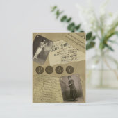 Vintage Women's Baseball Postcard Briefkaart (Staand voorkant)