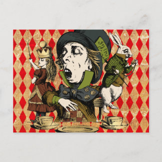 Vintage Wonderland Characters Briefkaart