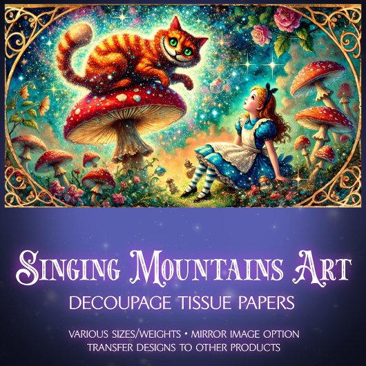 Vintage Wonderland Mushroom Moment Tissuepapier
