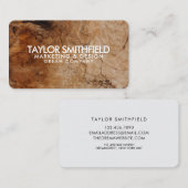 Vintage Wooden Visitekaartje (Voorkant / Achterkant)