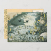 Vintage Woodland Faerie Briefkaart (Voorkant / Achterkant)