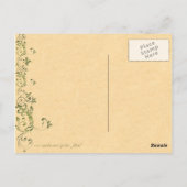 Vintage Woodland Faerie Briefkaart (Achterkant)