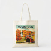 Vintage Woodstock Vermont Tote Bag (Voorkant)