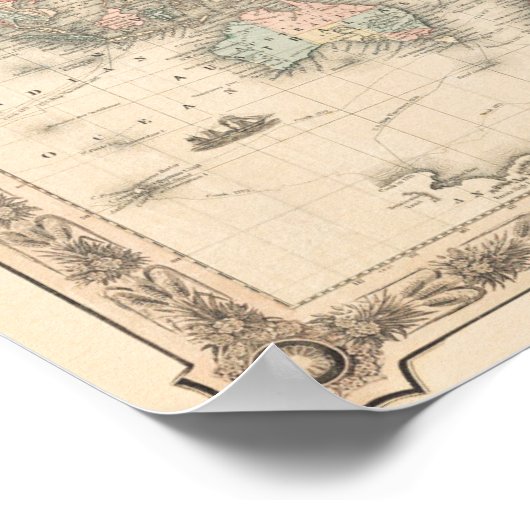 Vintage World Map Poster (Hoek)