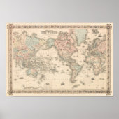 Vintage World Map Poster (Voorkant)