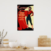 Vintage WPA Federal Music Project Opera Carmen Poster (Keuken)