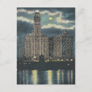 Vintage Wrigley Building Chicago Briefkaart