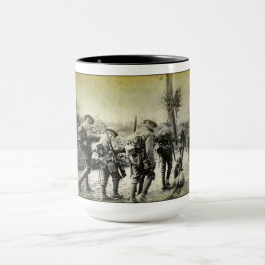 Vintage WWWI Mok voor Beverage (Midden)