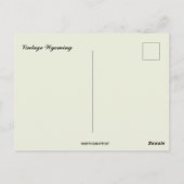 Vintage Wyoming Briefkaart (Achterkant)