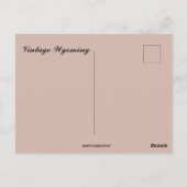 Vintage Wyoming Map Briefkaart (Achterkant)