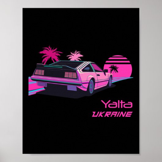 Vintage Yalta Ukraine  Poster (Voorkant)