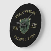 Vintage Yellowstone Nationaal Park Grote Klok (Hoek)