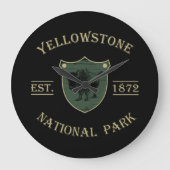 Vintage Yellowstone Nationaal Park Grote Klok (Voorkant)